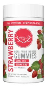 Strawberry Delta 9 THC CBD Gummies
