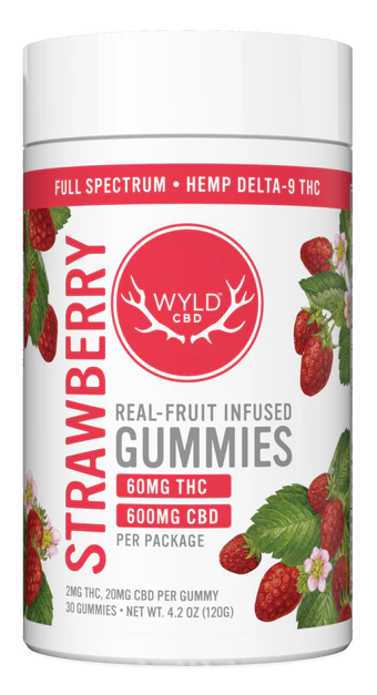 Strawberry Delta 9 THC CBD Gummies